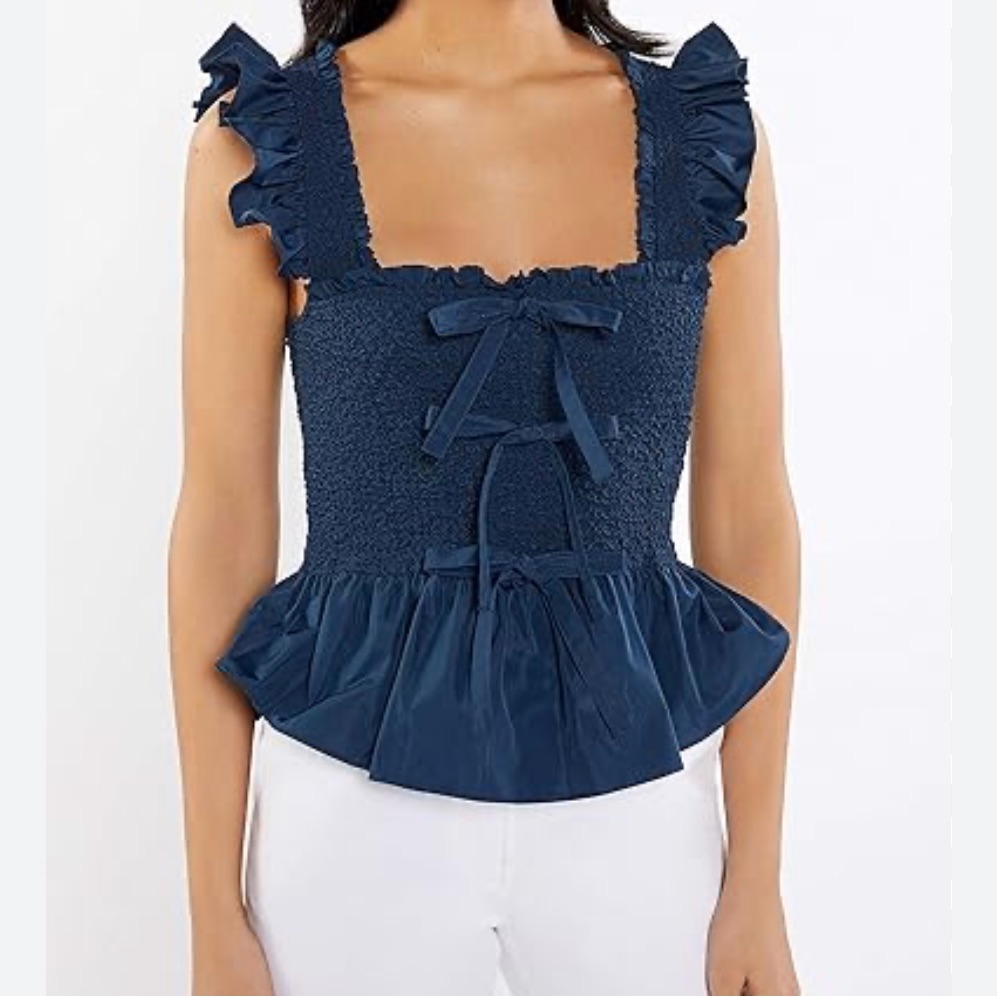 Brand New Beautiful Navy Blue Top!